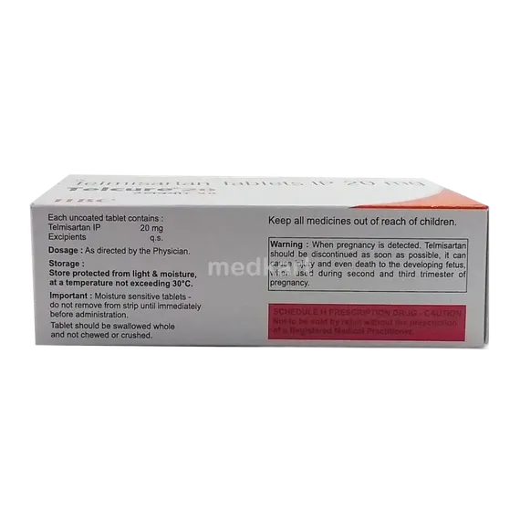 telcure 20mg tablet 15's